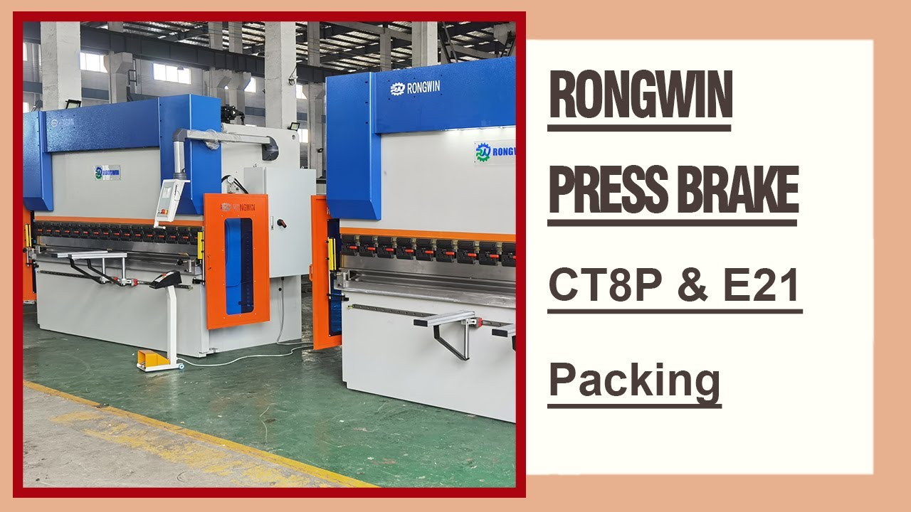RONGWIN hot sale CT8P torsion bar bending machine E21 NC press brake delivery and packing