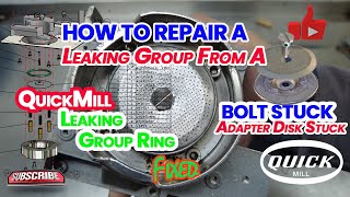 QuickMill Espresso Repair: Remove Stuck Shower Bolt & Fix Leaking Group Head – FIXED