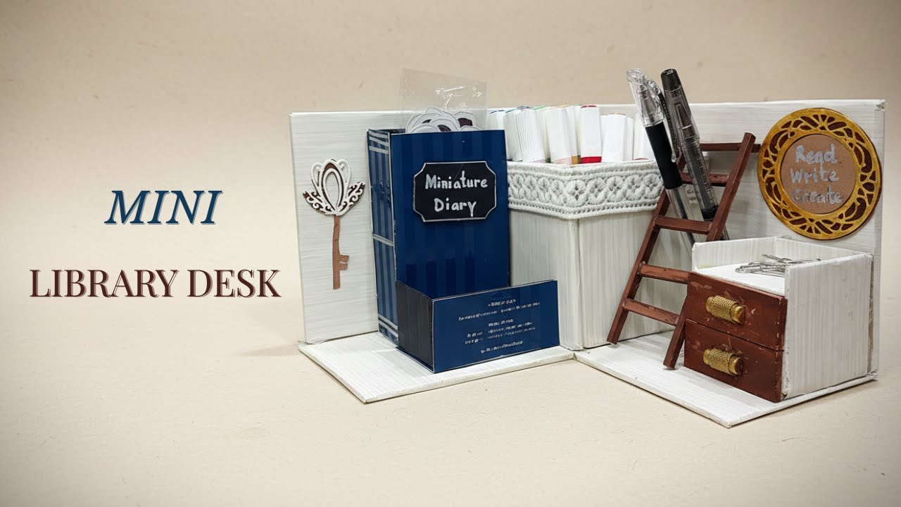 DIY Mini Desk Organizer | Cardboard Craft That Actually Looks Premium
