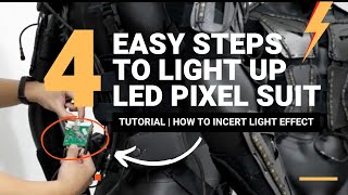 LED Dance Controller - How to input light effect 4 Steps to light up Pixel  Light Suits