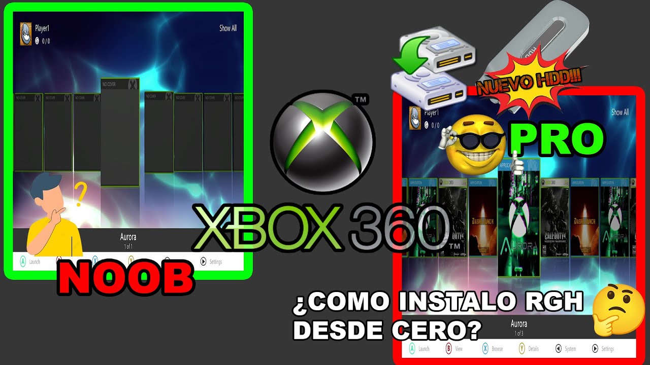 TUTORIAL RGH DESDE CERO INSTALACION EN CASA - YouTube