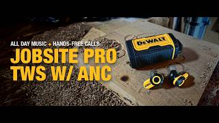 DEWALT Jobsite Pro X2 True Wireless Work Earbuds