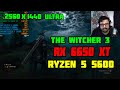 THE WITCHER EM 2K ULTRA NA RX 6650 XT