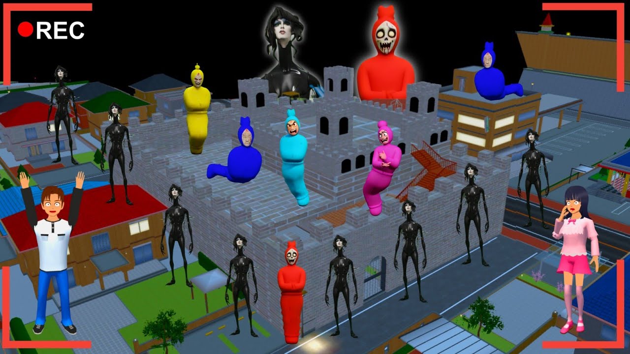 Yuta Mio Buat Benteng Raksasa Paling Aman Dari Pasukan TOR MONITOR KETUA & POCONG ENGKOL Warna Warni