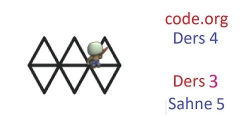 #14 Code.org Ders 4 (Level 4) . Ders 3 (Aktör) Sahne 5- -Code.org Çözümler- for döngüsü -  zombies