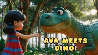 Ava and Her Friendly Dinosaur 🦖 | Magical Jungle Adventure Story for Kids 🌙✨