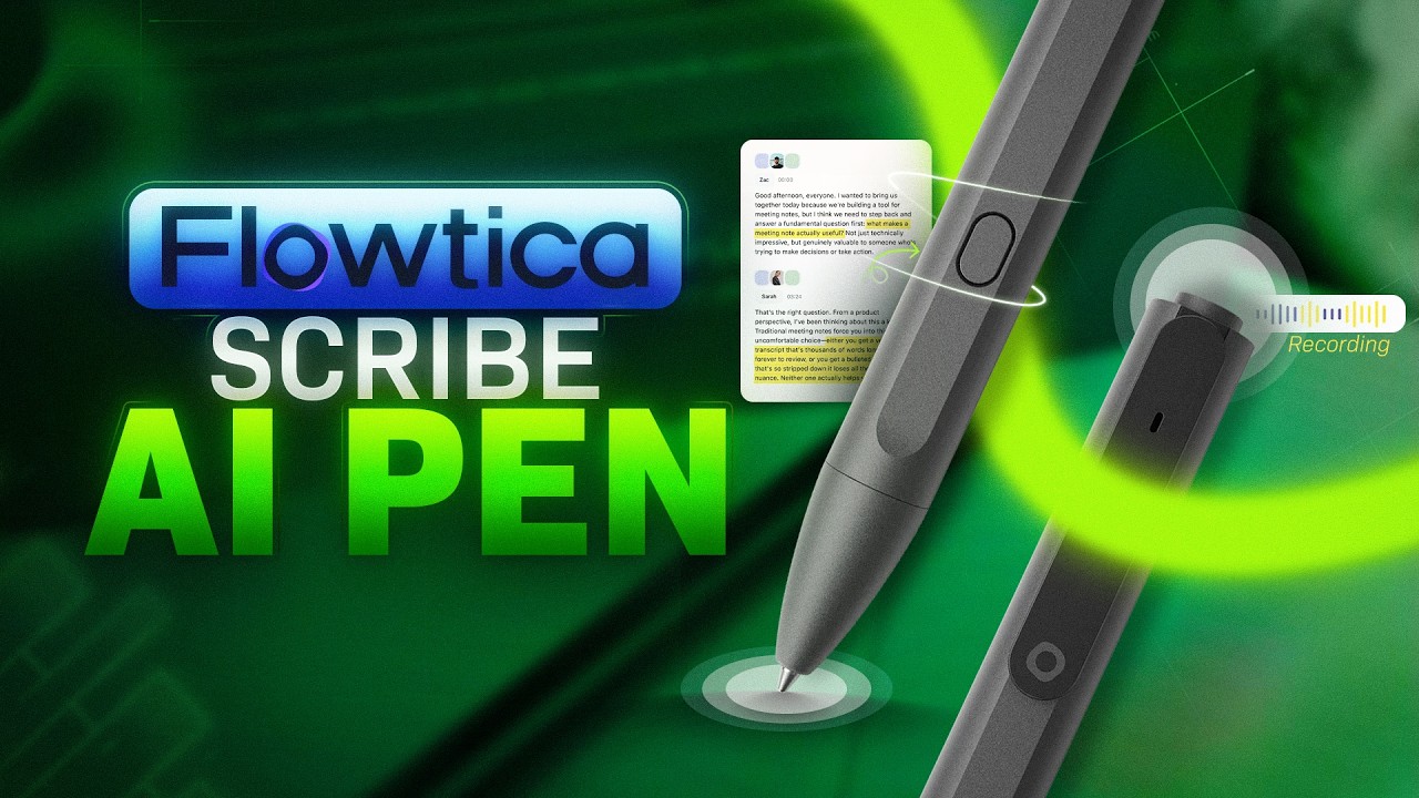 This Futuristic AI Pen Feels Like Magic | Flowtica Scribe Full