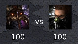 🔊100 Devourers vs 100 Wraiths Starcraft 브루드 워 게임 플레이