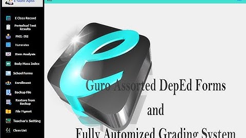 e-Class Record | Customarily programmed software enhancing K to 12 Grading System & Forms