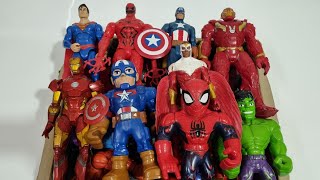 IRONMAN VS SPIDERMAN VS CAPTAIN AMERICA VS HULK VS SUPERMAN VS THANOS SUPERHERO AVENGERS UNBOXING