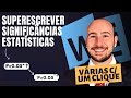 Substituir por significância sobrescrita no word