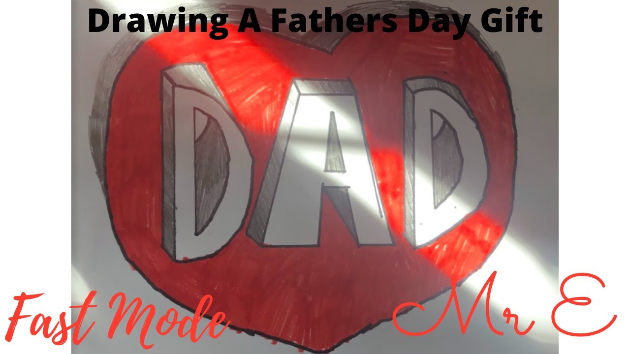 Drawing a Fathers Day Gift - YouTube
