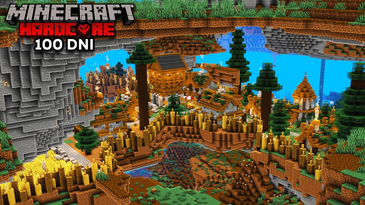 Przetrwałem 100 dni TYLKO w JASKINI Minecraft Hardcore!