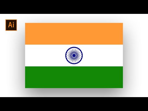 How to Make The Indian Flag in Adobe Illustrator | #adobeillustrator   | SoftAsia Tech