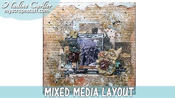 "Old Railroad" Mixed Media Scrapbook Layout