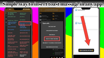how to insert toast&Wellcome massage in any app, simple way to add toast massage