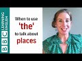 When to use the to talk about places  english in a minute