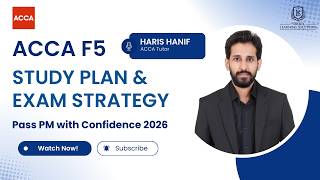 ACCA F5 (PM) Orientation Session for September 2026 | Exam Prep & Success Strategy
