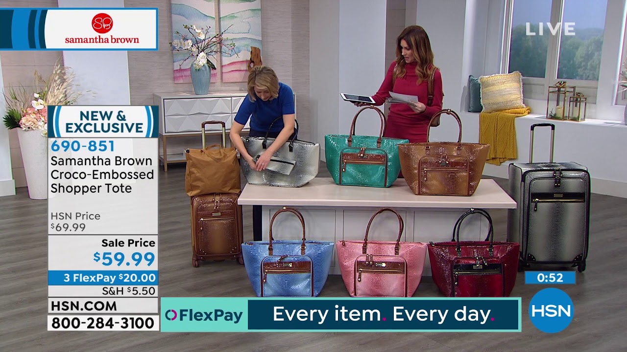 Samantha brown tote bag Clearance