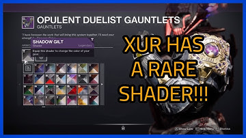 Shadow Gilt Shader From Xur!!! - Destiny 2