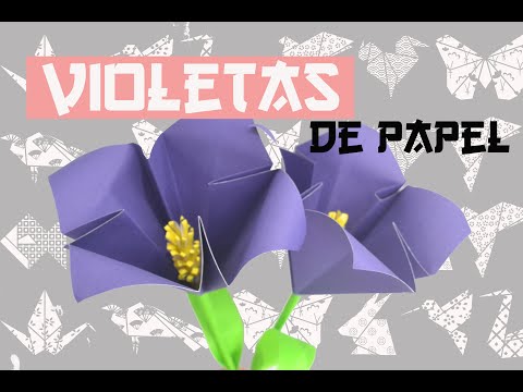 Vídeo: Como Fazer Violetas De Papel