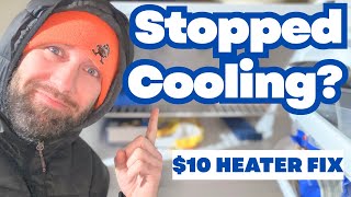Garage Fridge Won't Cool The $10 Heater Fix + Secret Switch Hack!