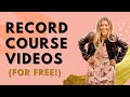 How To Record Online Course Videos For FREE (Using Zoom!)