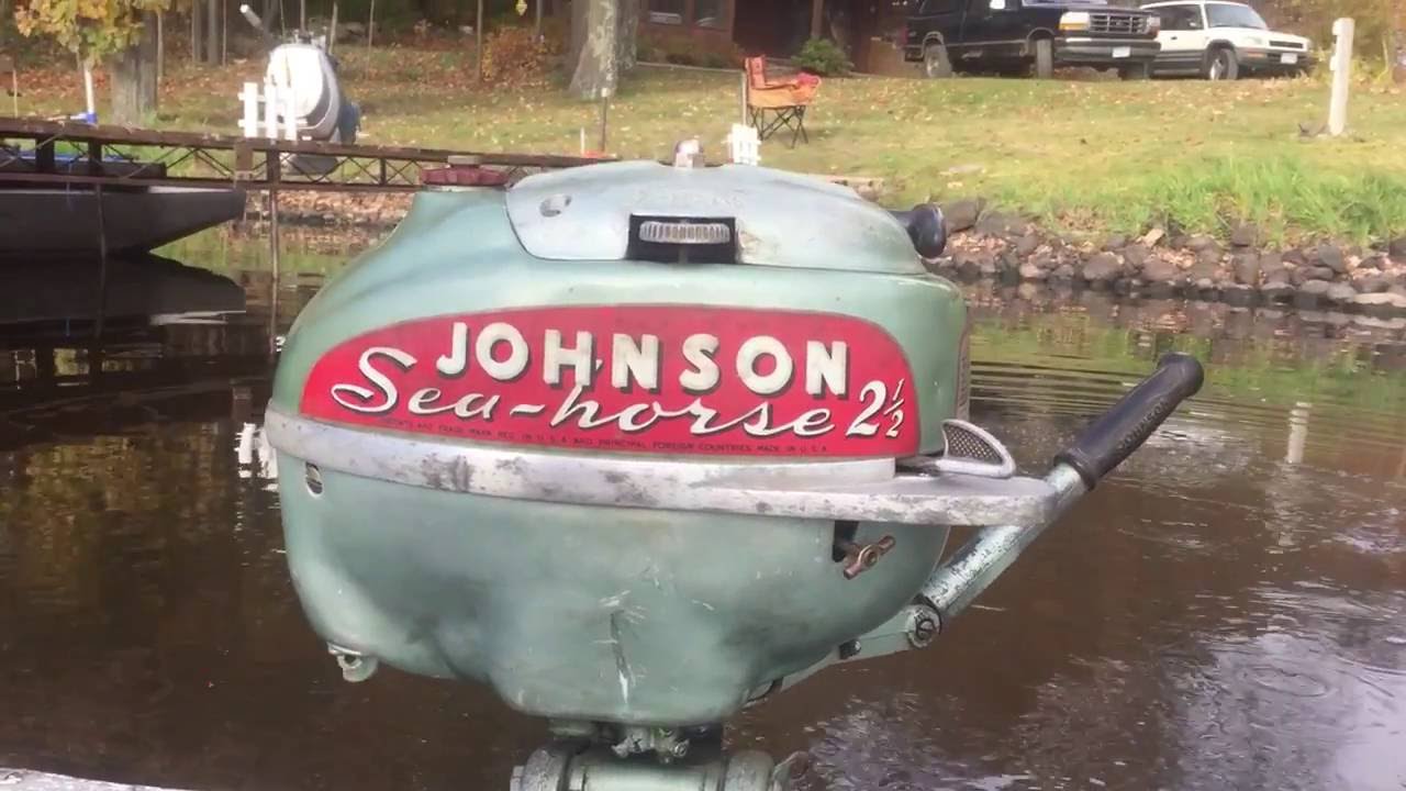 1950 Johnson HD25 2.5hp outboard motor YouTube