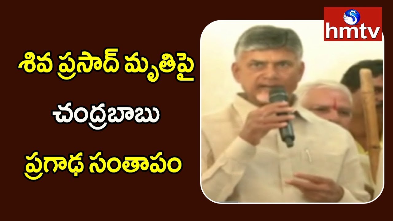 telugu news online live TDP Chief Chandrababu Naidu Speaks Over Former TDP MP Sivaprasad Death | hmtv Telugu News