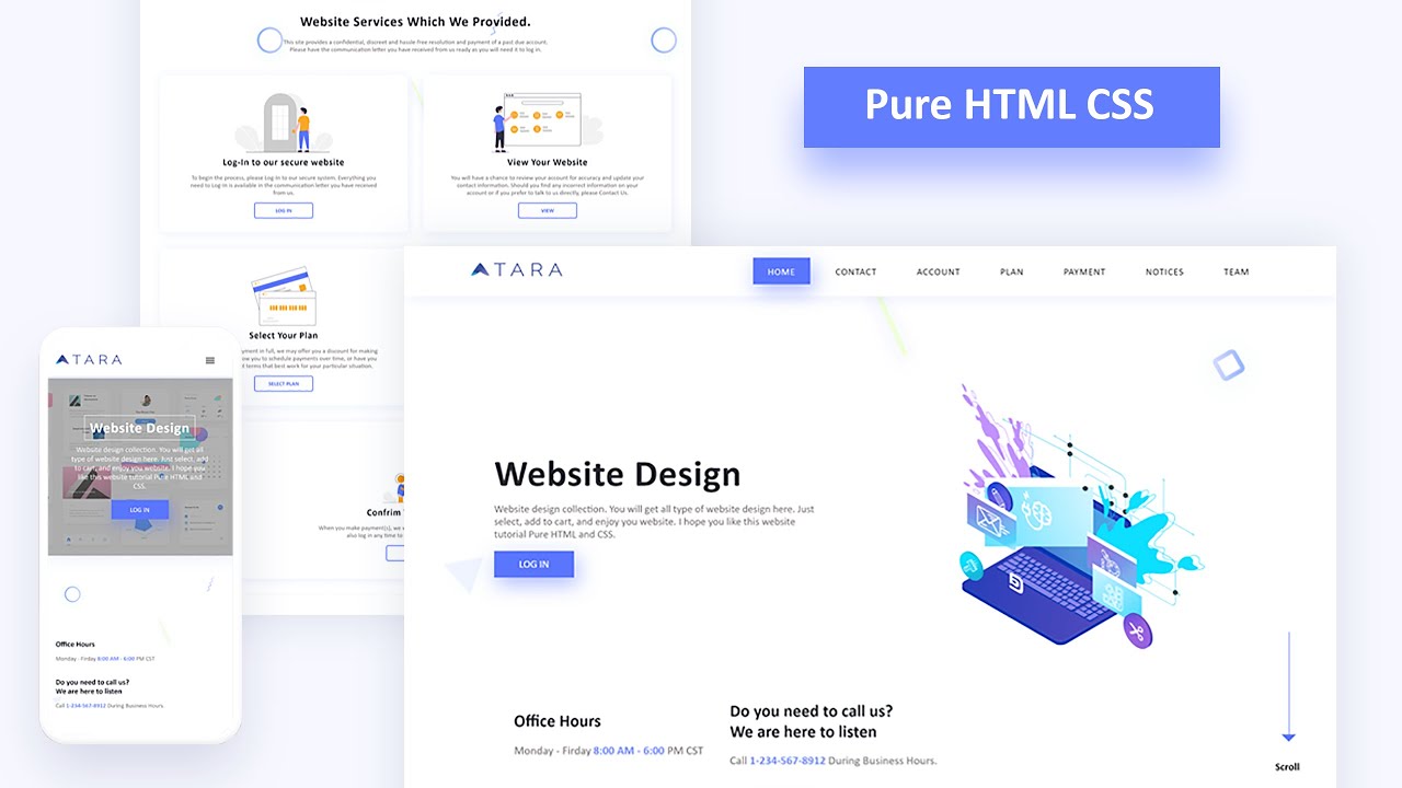 Create Responsive Website Just Using HTML And CSS No JavaScript YouTube