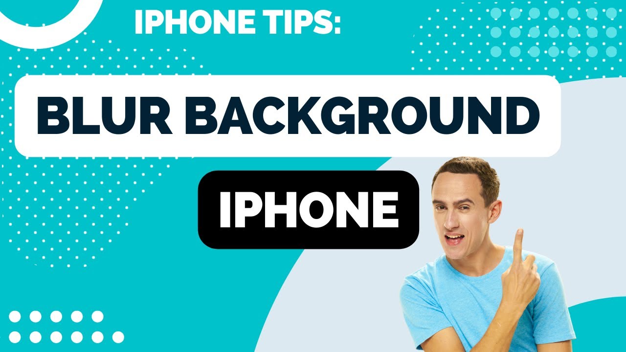 How to Blur Background on iPhone - YouTube