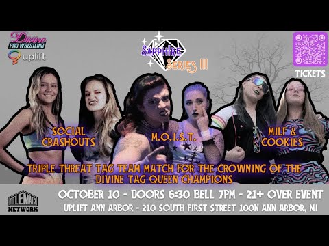 استفی مک جونیپر در مقابل ریکی موریس لیلا هال در مقابل مارس کرس اولین سیج کشتی کج حرفه ای دیواین