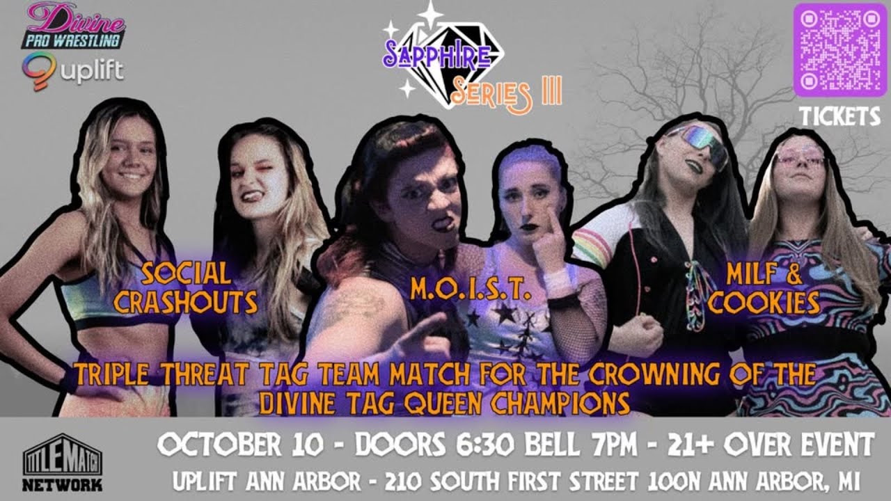 Stephie Mac/Juniper против Ricki Morris/Leela Hall против Mars Cress/Evelyn Sage — Divine Pro Wre...