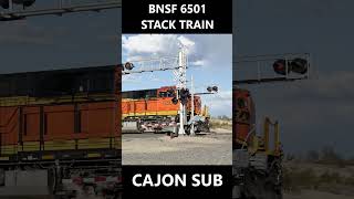 Train Shorts Bnsf 6501 Wb Stack Train 5-2-2025