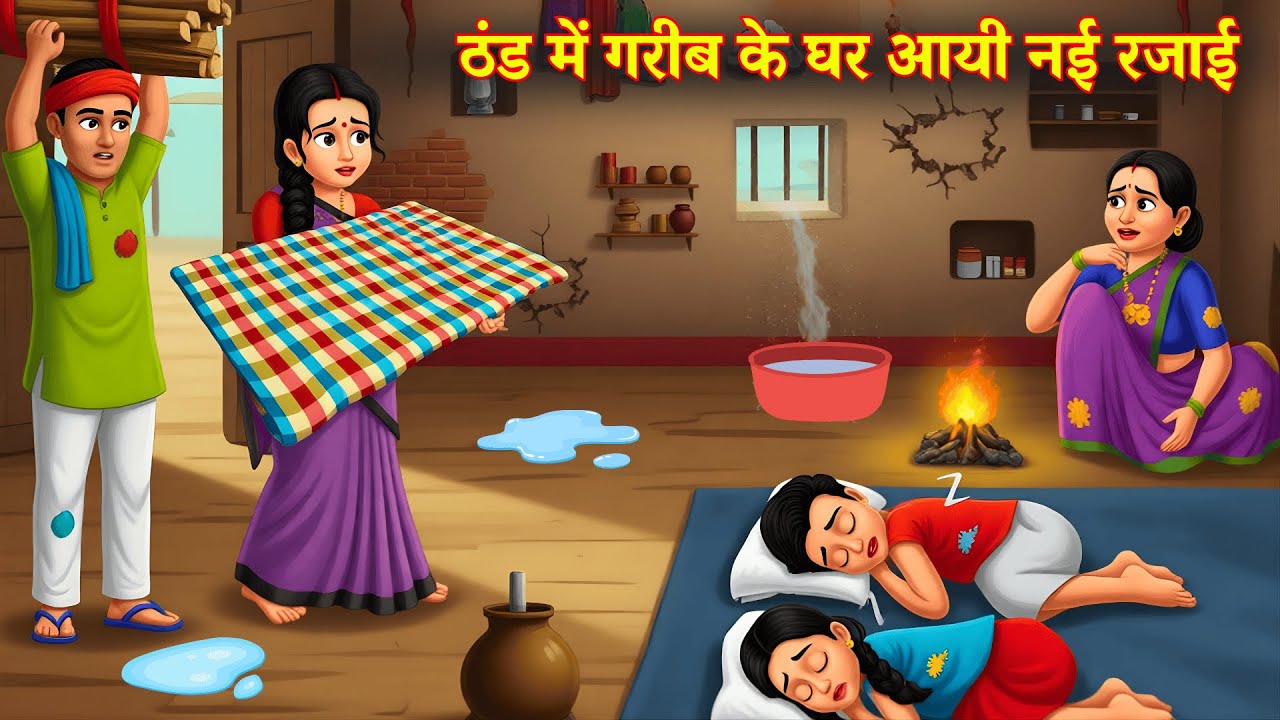 ठंड में गरीब के घर आयी नई रजाई | Saas Bahu Drama  | Hindi Kahani | Bedtime Stories | Moral Stories