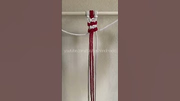 macrame basic knot tutorial for beginners - easy macrame tutorial foe beginners - square knot var