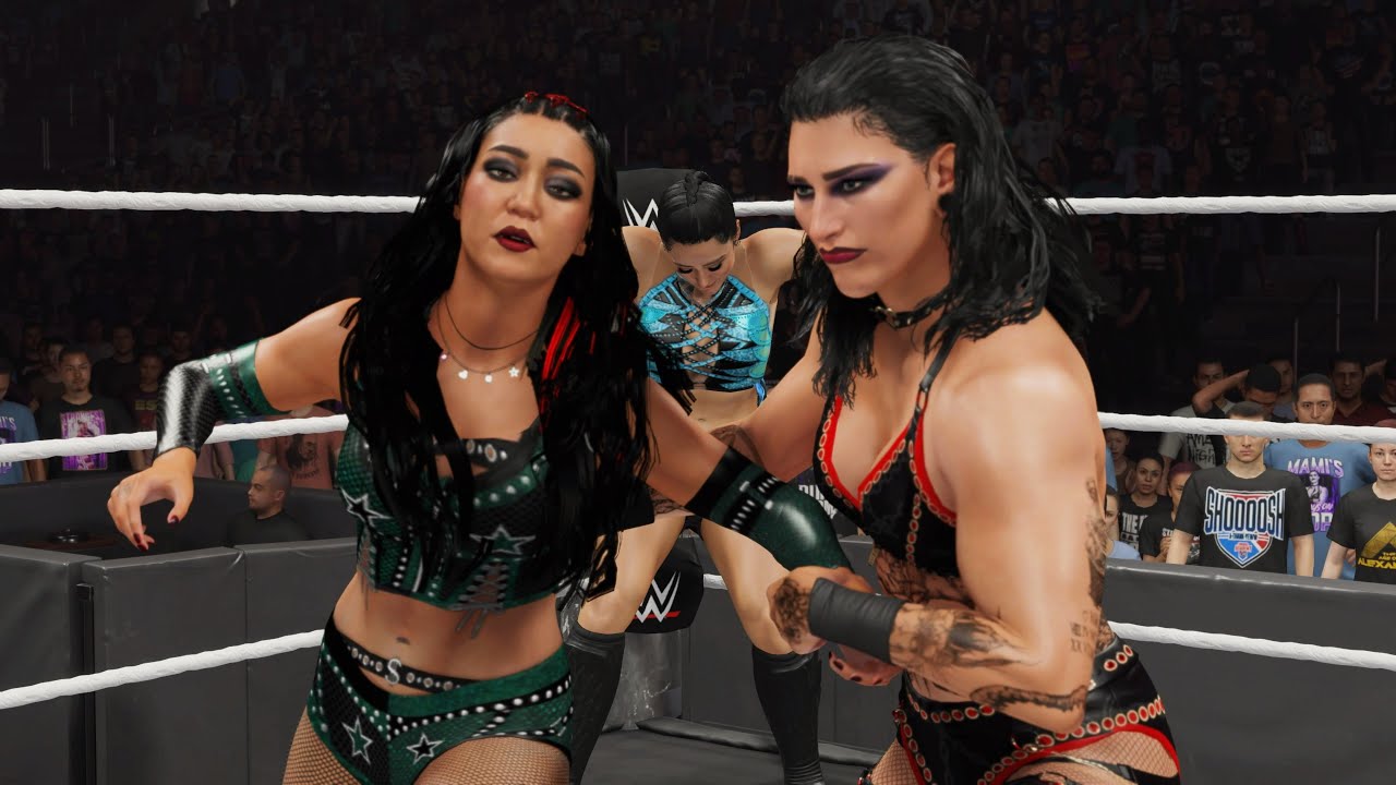 WWE 2K25 - ROXANNE PEREZ VS LYRA VALKYRIA VS RHEA RIPLEY [Elimination Chamber Qualifying Match] |RAW