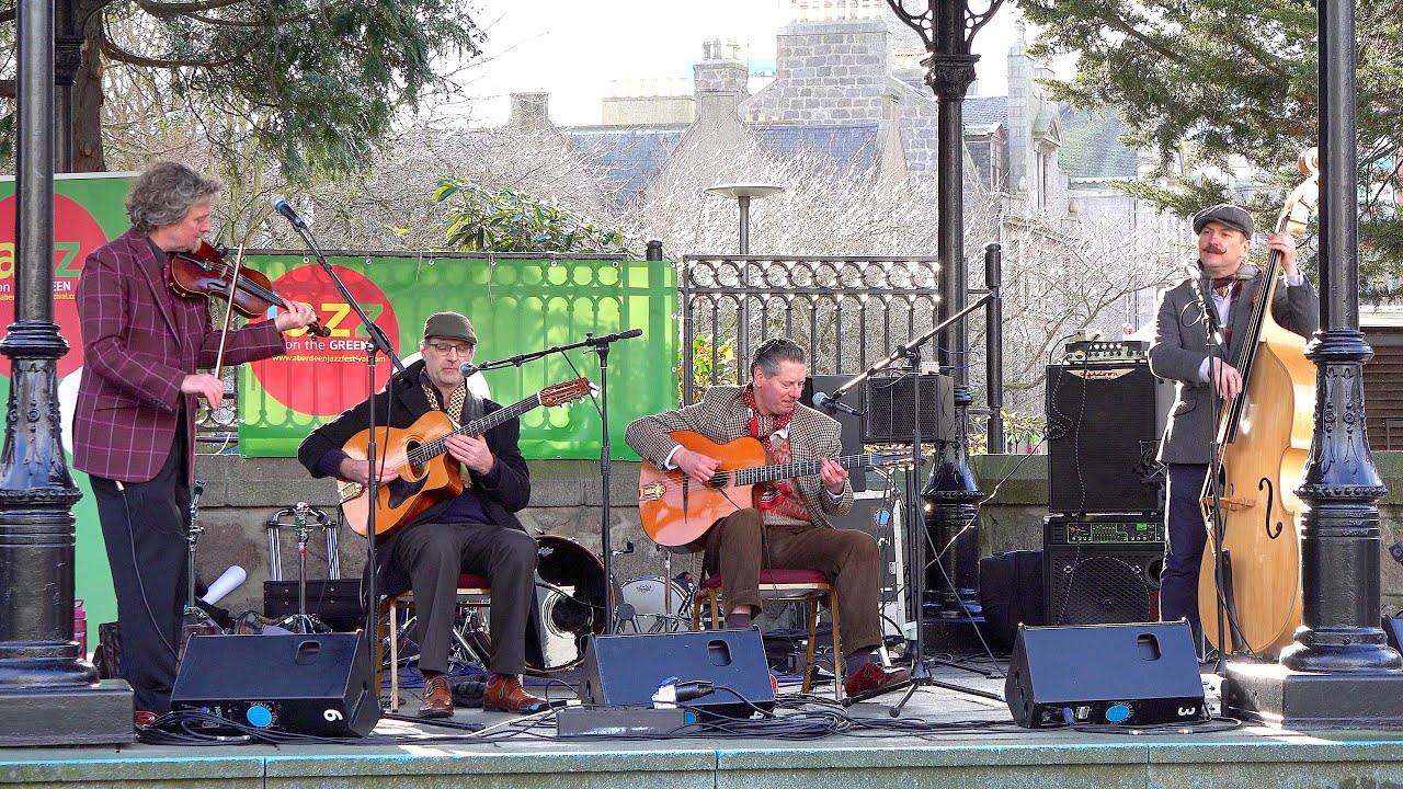 Gypsy Jazz and swingstring band 'Viper Swing' perform "Andre" at the
