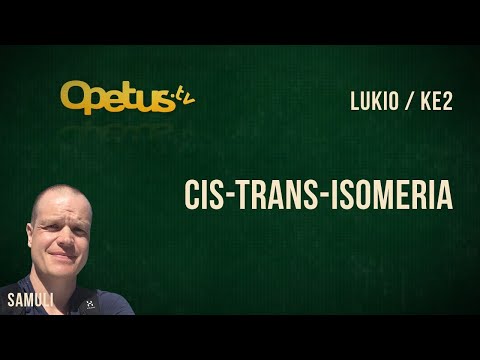 Video: Mitä eroja on alkeenien cis- ja trans-isomeerien välillä?