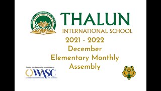 Thalun  2021 December Elementary Assembly