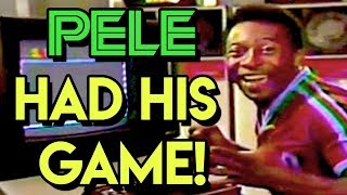 First Football Game Promoted By Famous Player Peles Soccer 1980 Atari