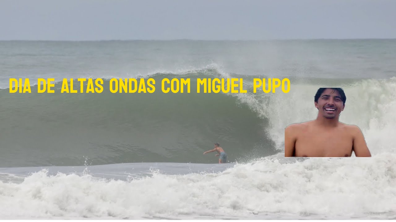Altas ondas no litoral norte com o próprio Miguel Pupo 