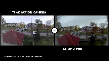 GitUp Git2 pro vs. Xiaomi Yi 4k 60fps 1920x1080 full hd gyro on wdr
