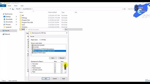الدرس الثامن : طريقة عمل مشاركة الملفات و المجلدات بين مستخدمي الشبكة Sharing Permissions and NTFS