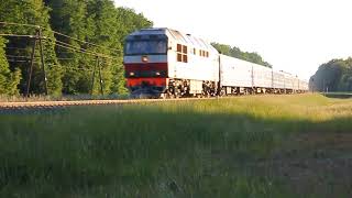 ТЭП70-0313 (БЧ, ТЧ-15 Орша) с поездом №604 Брест - Гомель (БЧ)