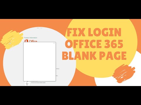 HOW TO FIX ERROR BLANK SCREEN WHEN SIGN IN OFFICE 365 ON WINDOWS 7
