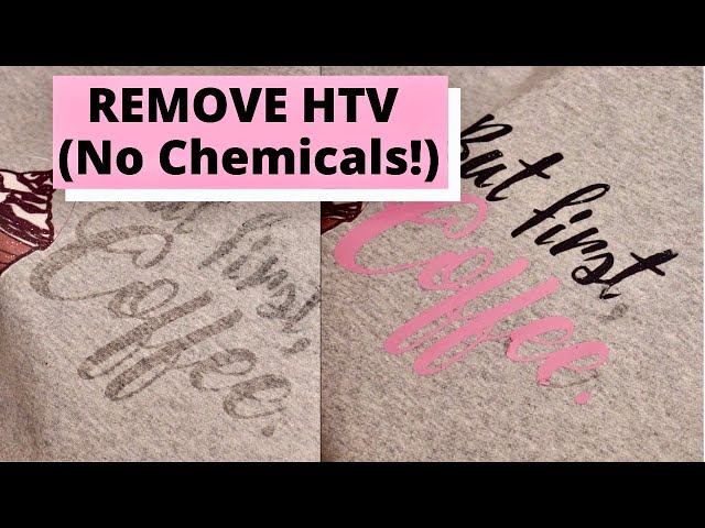 ✌️TWO WAYS to Remove Heat Transfer Vinyl (HTV) 