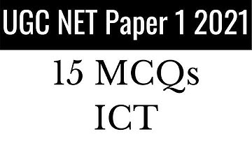 (Mock TEST 69) 15 MCQs Information & Communication Technology (ICT) सूचना एवं संचार तकनीक Paper 1