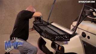 Club Car DS Clays Basket | How to Install on Golf Cart