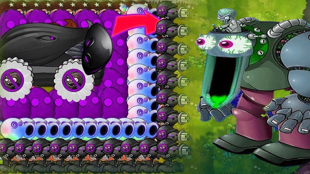 Doom Cob Cannon Vs Hypno Shroom Vs Dr Zomboss Plants Vs Zombies mod ...